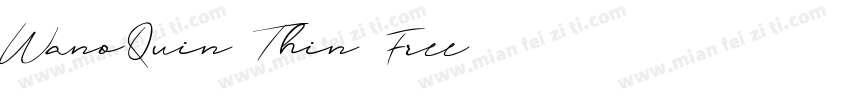 WanoQuin-Thin Free字体转换